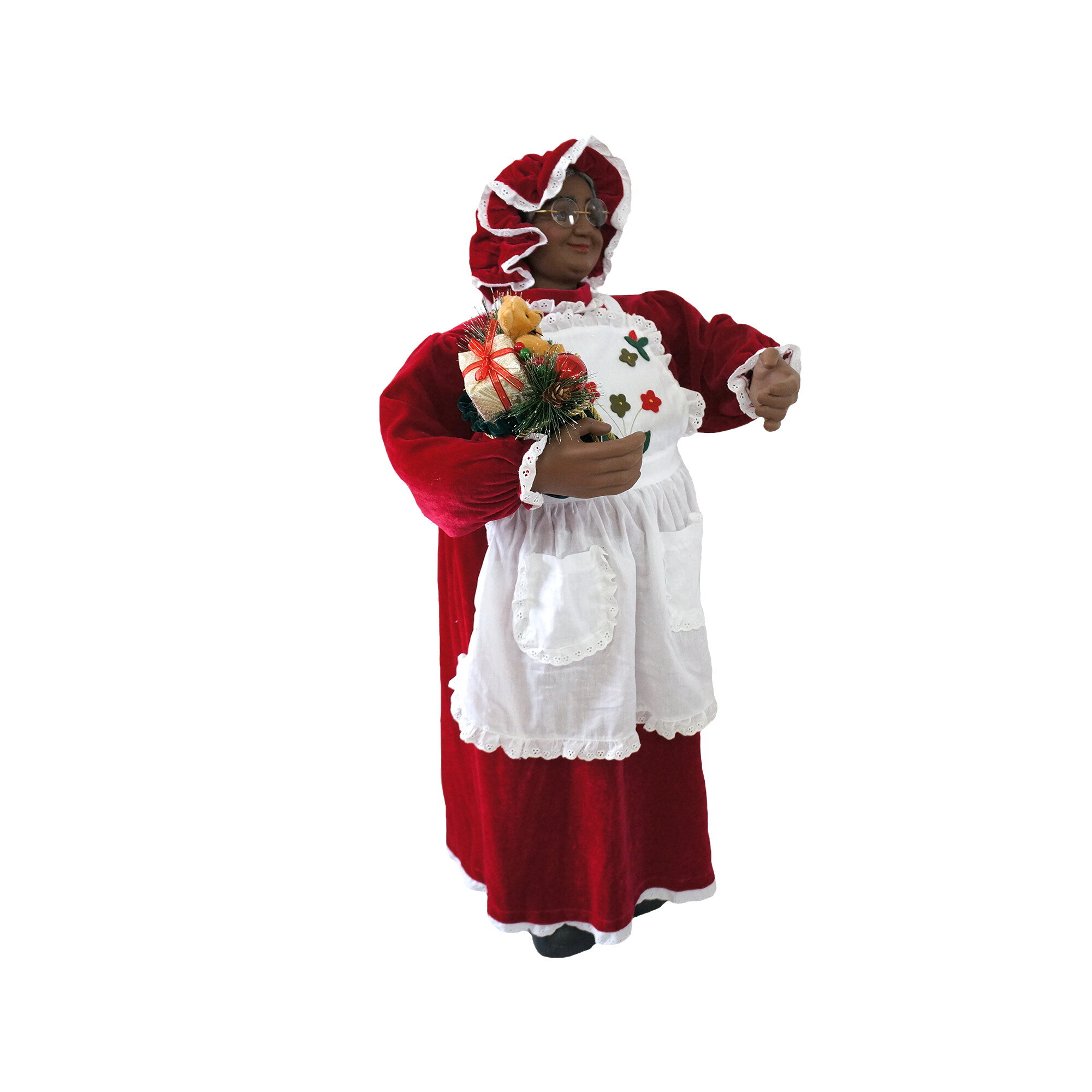 Fraser Hill Farm African American Mrs Claus With Apron Figurine Wayfair